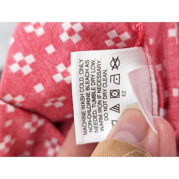 Hanna Anderson Girl’s Red Ribbon Strap Cotton Shift Dress Size 4 - Picture 11 of 11